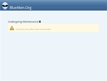 Tablet Screenshot of bluealien.org